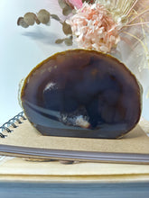 Load image into Gallery viewer, Natural Agate end - natural stone paper weight - home decor or unique office display