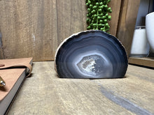 Load image into Gallery viewer, Natural Agate end - natural stone paper weight - home decor or unique office display