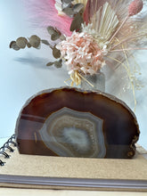Load image into Gallery viewer, Natural Agate end - natural stone paper weight - home decor or unique office display
