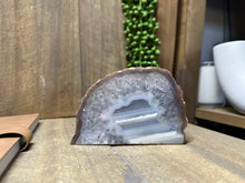 Load image into Gallery viewer, Natural Agate end - natural stone paper weight - home decor or unique office display