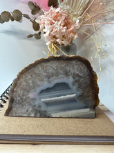 Load image into Gallery viewer, Natural Agate end - natural stone paper weight - home decor or unique office display