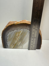 Load image into Gallery viewer, Natural Agate end - natural stone paper weight - home decor or unique office display