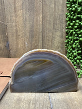 Load image into Gallery viewer, Natural Agate end - natural stone paper weight - home decor or unique office display