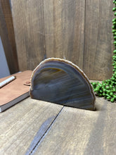 Load image into Gallery viewer, Natural Agate end - natural stone paper weight - home decor or unique office display