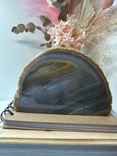 Load image into Gallery viewer, Natural Agate end - natural stone paper weight - home decor or unique office display
