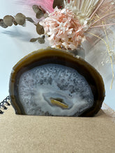 Load image into Gallery viewer, Natural Agate end - natural stone paper weight - home decor or unique office display
