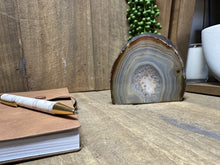 Load image into Gallery viewer, Natural Agate end - natural stone paper weight - home decor or unique office display