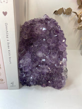 Load image into Gallery viewer, Amethyst Crystal cluster bookends