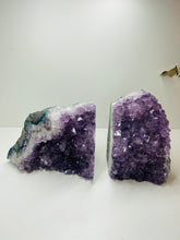 Load image into Gallery viewer, Amethyst Crystal cluster bookends