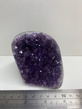Load image into Gallery viewer, Amethyst Crystal cluster with flat base