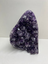 Load image into Gallery viewer, Amethyst Crystal cluster with flat base