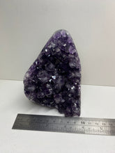 Load image into Gallery viewer, Amethyst Crystal cluster with flat base