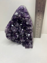 Load image into Gallery viewer, Amethyst Crystal cluster with flat base