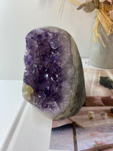 Load image into Gallery viewer, Amethyst Crystal cluster with flat base