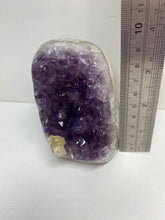 Load image into Gallery viewer, Amethyst Crystal cluster with flat base