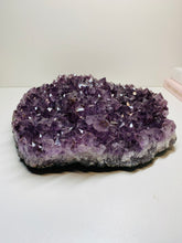 Load image into Gallery viewer, Amethyst Crystal cluster with removable display stand
