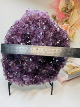 Load image into Gallery viewer, Amethyst Crystal cluster with removable display stand