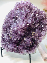 Load image into Gallery viewer, Amethyst Crystal cluster with removable display stand