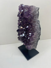 Load image into Gallery viewer, Amethyst Crystal on black display stand