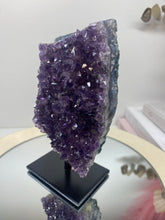 Load image into Gallery viewer, Amethyst Crystal on black display stand