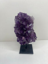 Load image into Gallery viewer, Amethyst Crystal on black display stand