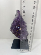 Load image into Gallery viewer, Amethyst Crystal on black display stand