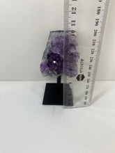 Load image into Gallery viewer, Amethyst Crystal on black display stand