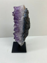 Load image into Gallery viewer, Amethyst Crystal on black display stand