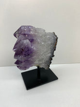 Load image into Gallery viewer, Amethyst Crystal on black display stand