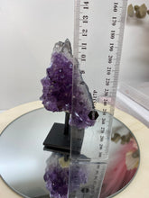 Load image into Gallery viewer, Amethyst Crystal on black display stand