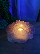 Load image into Gallery viewer, Amethyst Crystal tea light candle holder