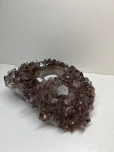 Load image into Gallery viewer, Amethyst Crystal tea light candle holder