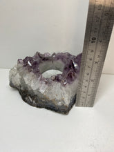 Load image into Gallery viewer, Amethyst Crystal tea light candle holder