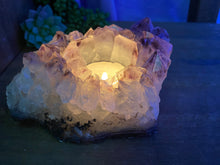 Load image into Gallery viewer, Amethyst Crystal tea light candle holder