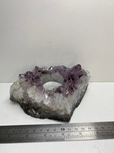 Load image into Gallery viewer, Amethyst Crystal tea light candle holder