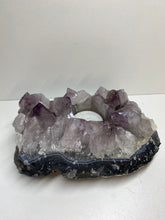 Load image into Gallery viewer, Amethyst Crystal tea light candle holder