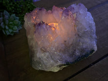 Load image into Gallery viewer, Amethyst Crystal tea light candle holder