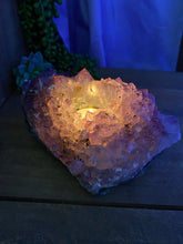 Load image into Gallery viewer, Amethyst Crystal tea light candle holder