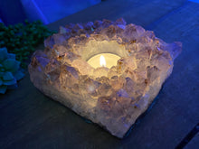 Load image into Gallery viewer, Amethyst Crystal tea light candle holder