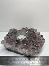 Load image into Gallery viewer, Amethyst Crystal tea light candle holder