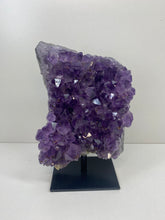Load image into Gallery viewer, Amethyst Crystal on black display stand