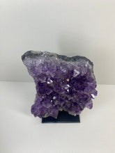 Load image into Gallery viewer, Amethyst Crystal on black display stand