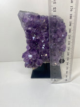 Load image into Gallery viewer, Amethyst Crystal on black display stand