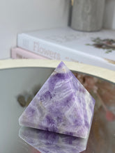 Load image into Gallery viewer, Amethyst pyramid - paper weight or unique display piece