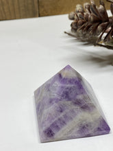 Load image into Gallery viewer, Amethyst pyramid - paper weight or unique display piece
