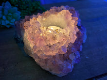 Load image into Gallery viewer, Amethyst Crystal tea light candle holder