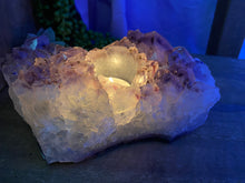 Load image into Gallery viewer, Amethyst Crystal tea light candle holder