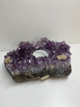 Load image into Gallery viewer, Amethyst Crystal tea light candle holder