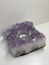 Load image into Gallery viewer, Amethyst Crystal tea light candle holder