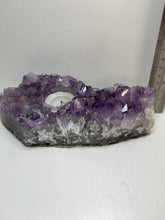 Load image into Gallery viewer, Amethyst Crystal tea light candle holder